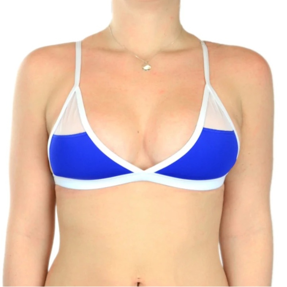 Hoaka Luna royal bikini top size Medium - Like new!